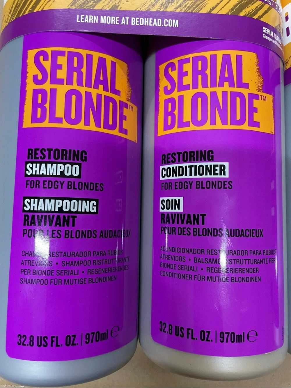 Lot of 2 BedHead Better Blonde Serial Blonde Shampoo & Conditioner Bundles